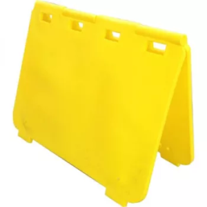 CAVALETE DE SINALIZAÇÃO DE TRÂNSITO FECHADO PAREDE DUPLA 1,30 M DE LARGURA